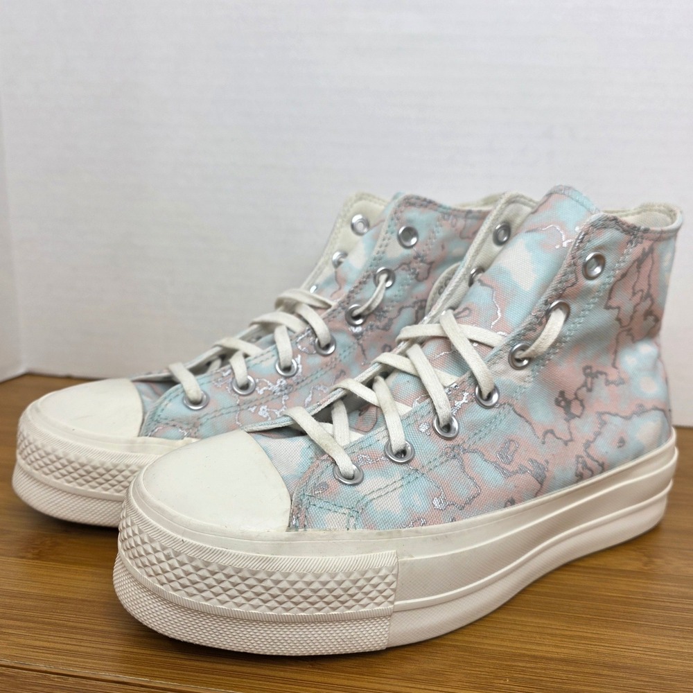 Converse Chuck Taylor All Star Lift Platform Pastel Tie Dye High Top A02033C